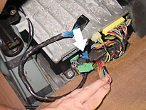 Plug the other connector on the EAS Override Harness into the socket where you removed connector C114
