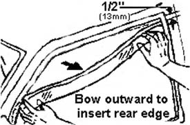 bow air deflector outward