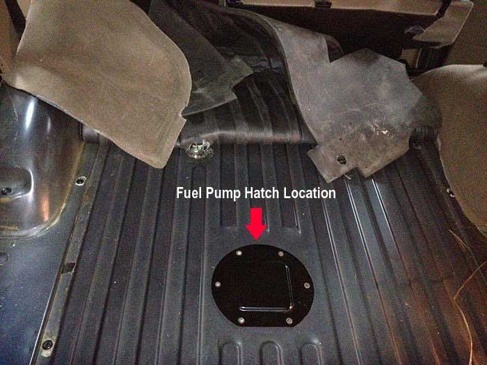 Discovery Series II Fuel Pump Access Hatch Location