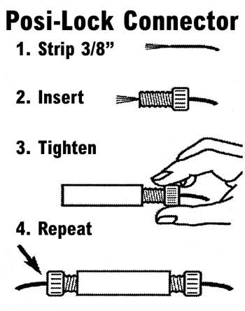 posi-lock connector steps