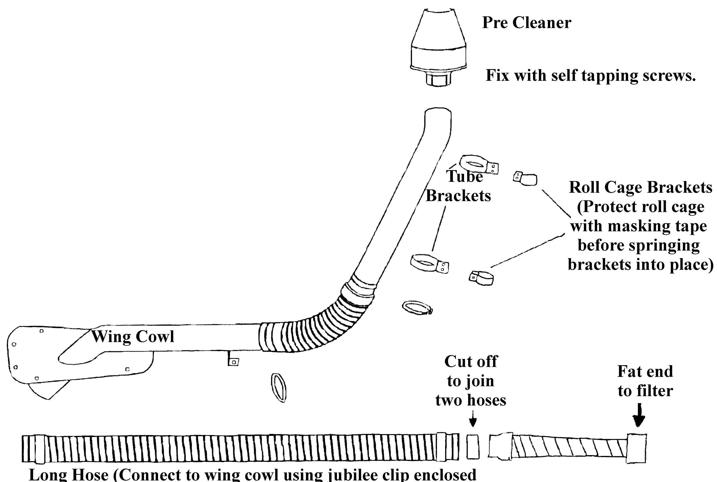 Defender raised air intake diagram