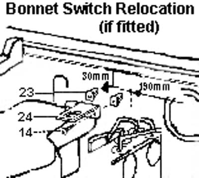 Bonnet Switch Relocation