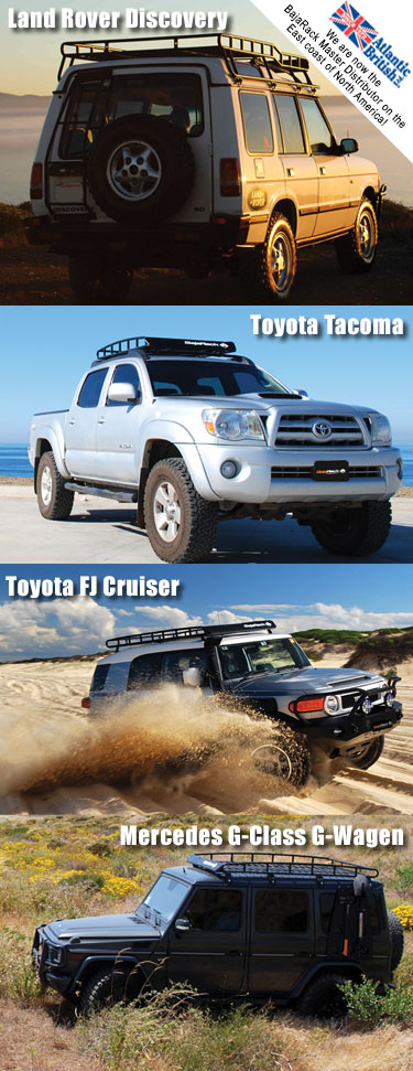 Expedition Roof Racks and Accessories for Your Land Rover, Toyota and Mercedes from Baja Rack