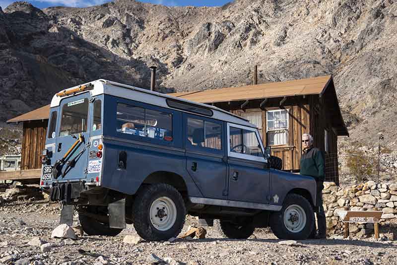 Land Rover Series in Death Valley