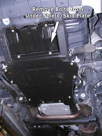 LR3 engine under shields