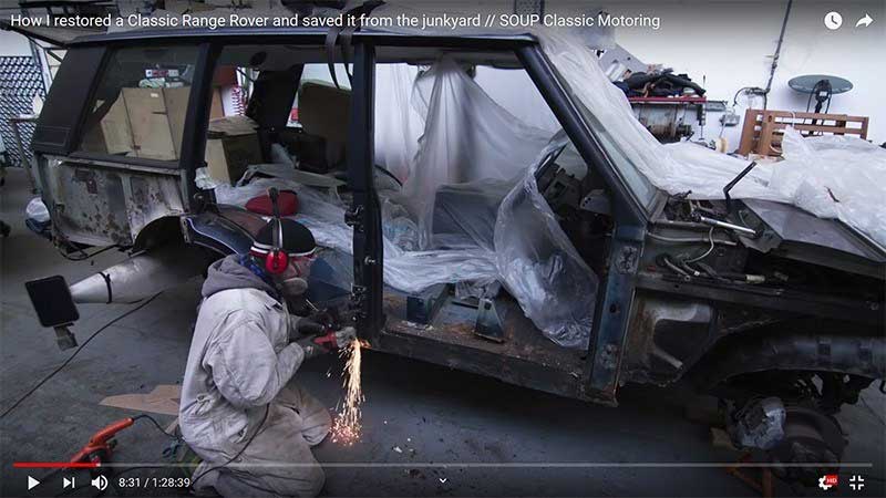 Range Rover Classic Restoration Stop Motion Video