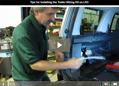 Install trailer wiring kit on LR3 video