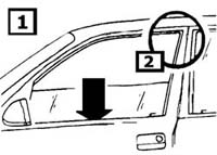 Discovery Side Window Air Deflector Installation Instructions step 1