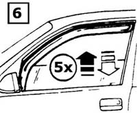 Discovery Side Window Air Deflector Installation Instructions step 6