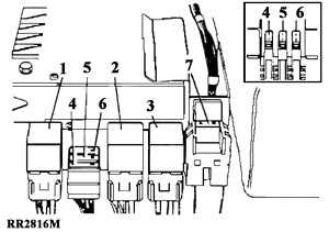 relay fuse diagram for Range Rover Classic