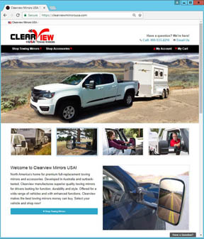 Clearview Mirrors USA Website